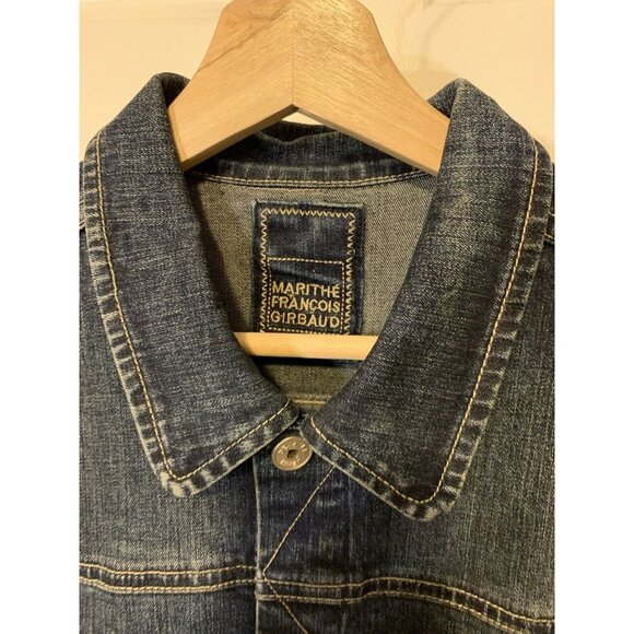 Marithe Francois Girbaud Denim jean Jacket, Blue Women Sz‎ XL - Picture 1 of 9